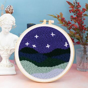 Kit Punch Needle DIY Paysage sous les Etoiles 3