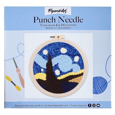 DIY Punch Needle Kit Schöne Sternennacht