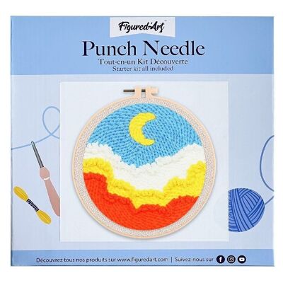 DIY Sky and Cloud Punch Needle Kit