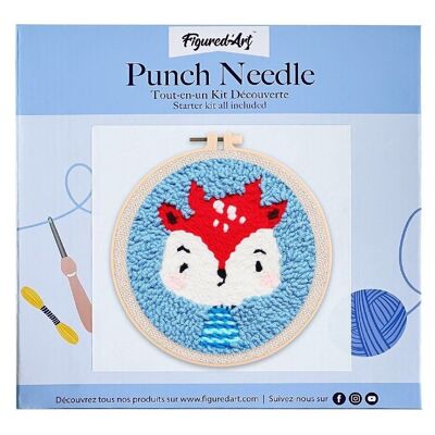 DIY Punch Needle Kit Little Reindeer