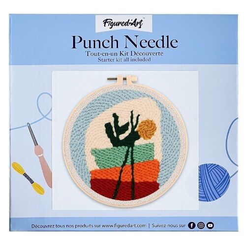 Kit Punch Needle DIY Composition Florale 1