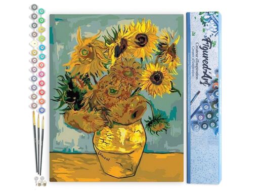 Peinture par Numéro Kit DIY - Van gogh - tournesols - Toile roulée