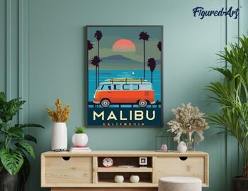 Peinture par Numéro Kit DIY - Malibu Vintage - Toile roulée 3