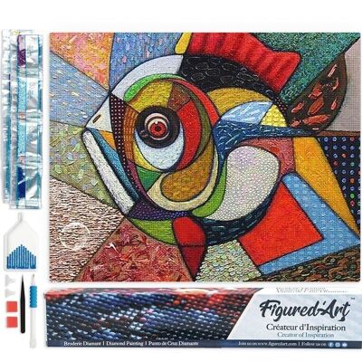 Kit de Broderie Diamant 5D - Diamond Painting DIY Poisson Design