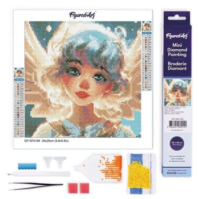 Diamond Painting - DIY Diamond Embroidery kit Mini 25x25cm rolled canvas - Little Sweet Angel