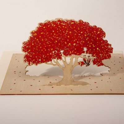 Baum Hebst - Pop Up Card