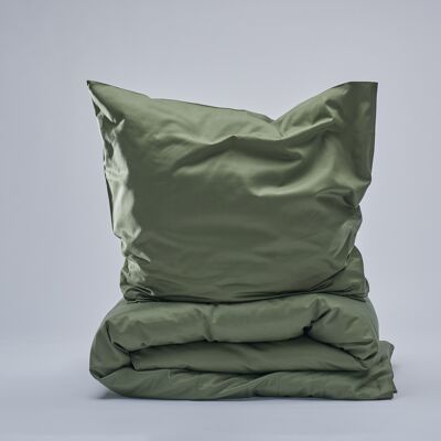 400TC Sateen Duvet Set - Nordic Forest-EU/UK Double (200x200; 2x 50x70)