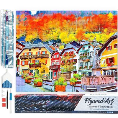 5D Diamond Embroidery Kit - Diamond Painting DIY Colorful Swiss Village