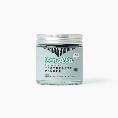 Poudre de dentifrice naturelle Zerolla Eco - Thym sauvage