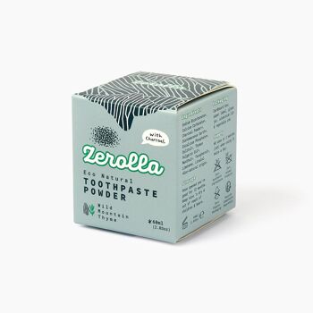 Poudre de dentifrice naturelle Zerolla Eco - Thym sauvage 4