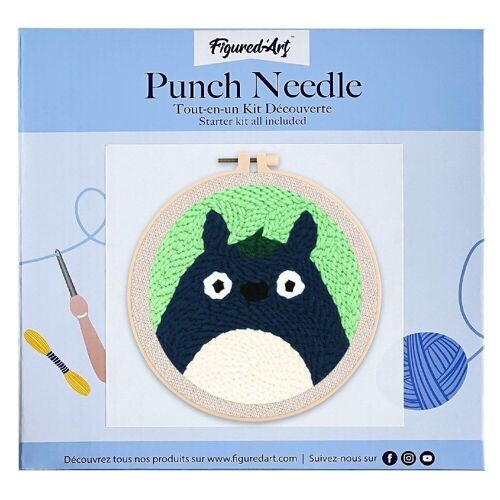 Kit Punch Needle DIY Tête de Chinchilla