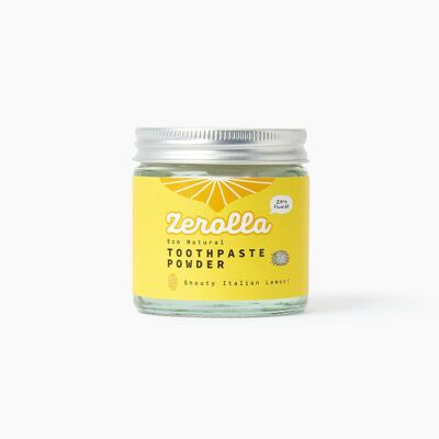 Poudre de dentifrice naturelle Zerolla Eco - Citron italien
