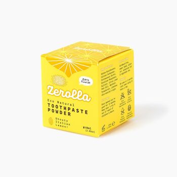 Poudre de dentifrice naturelle Zerolla Eco - Citron italien 4