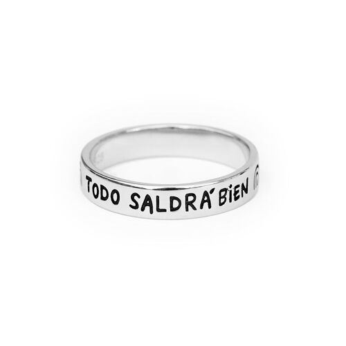 Anillo de plata Todo saldrá bien