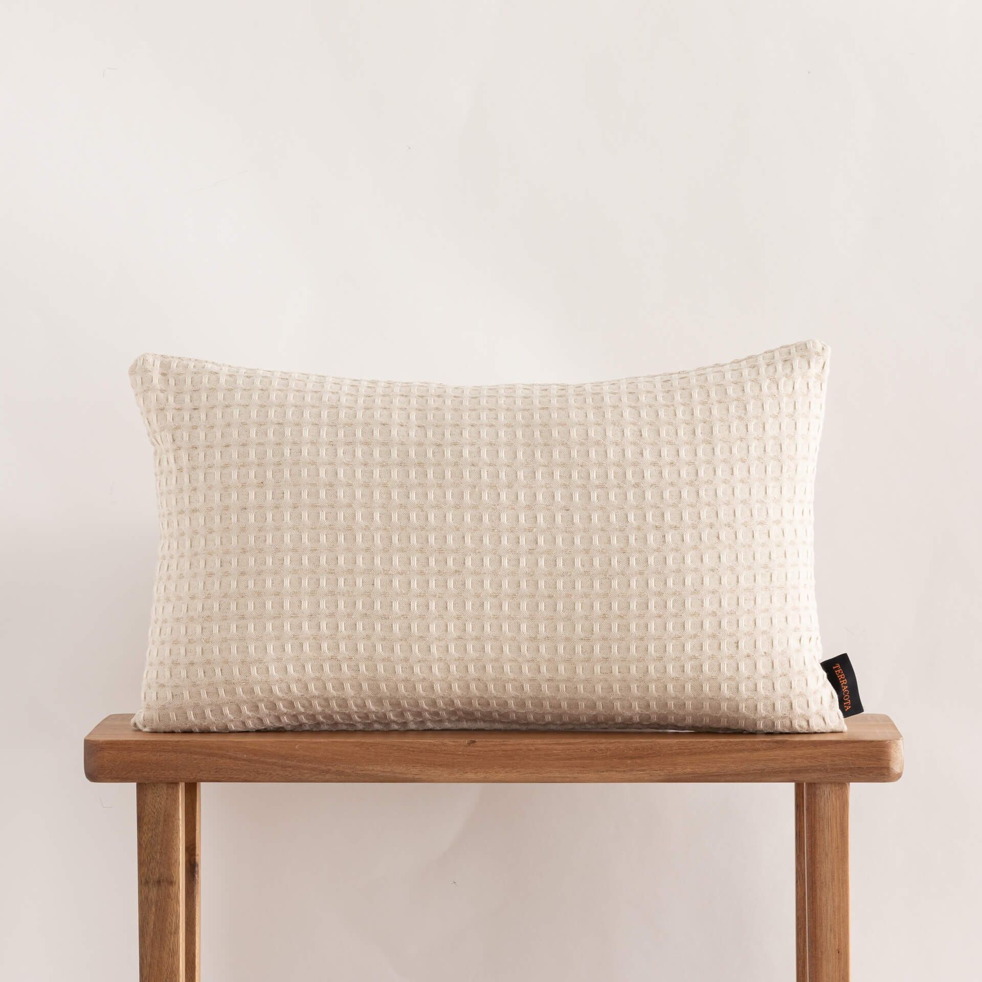 Fodera per cuscino jacquard 30x50 cm Lino Sax