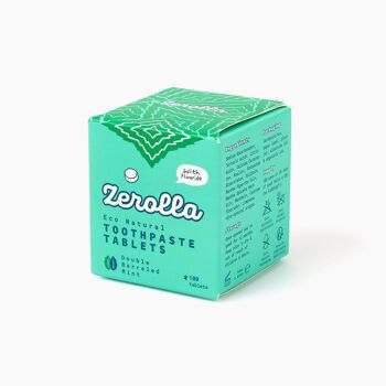 Comprimés de dentifrice naturel Zerolla Eco - Double Menthe 4