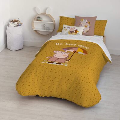 Housse de couette avec boutons 100% coton No Bad Days