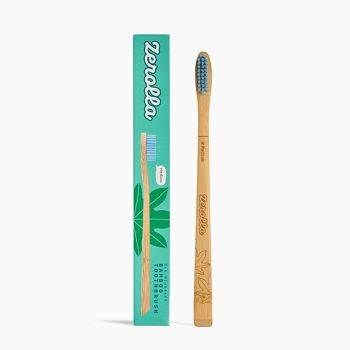 Brosse à dents en bambou biosourcé Zerolla Eco - Moyenne 1