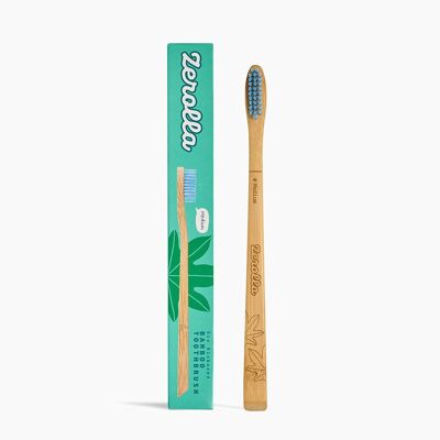 Cepillo de dientes de bambú de base biológica Zerolla Eco - Mediano
