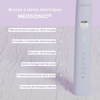 Brosse à dents électrique - NEOSONIC Lilas 2