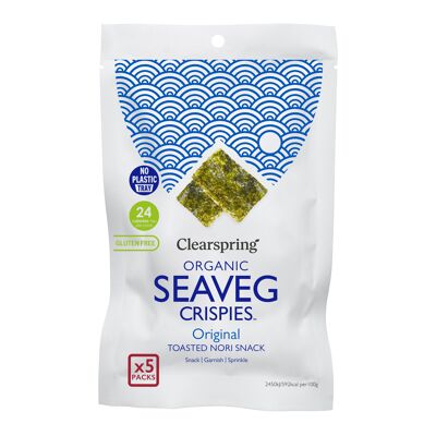 Patatine di alghe biologiche multipack - Original 5x4g (KOR-ORG-023)