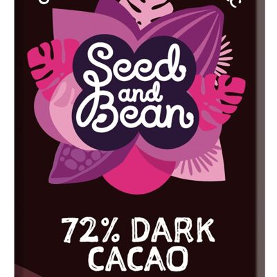 Seed and Bean 72% Dark Organic 10x75g Chocolate Bar