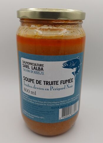 Soupe de truite fumée