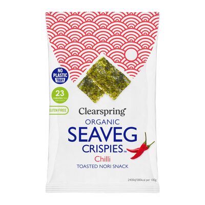 Organic seaweed chips - Chili pepper 4g (KOR-ORG-023)