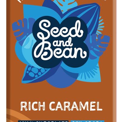 Lait Caramel Riche en Graines et Haricots 37% Bio 10x75g Barre de Chocolat