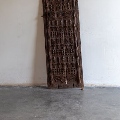 Puerta decorativa Dogón en madera Banamba