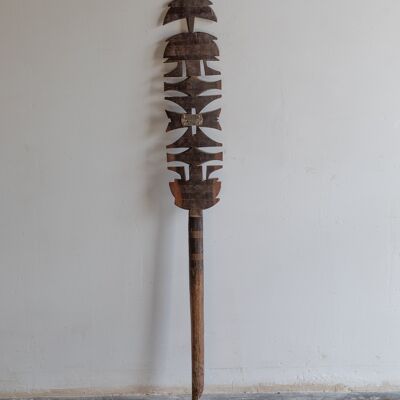 Totem decorativo in legno tuareg