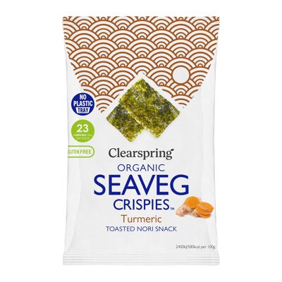 Organic seaweed chips - Turmeric 4g (KOR-ORG-023)