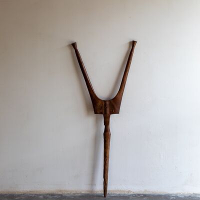 Tamashek wooden rug holder