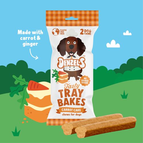 Carrot Cake Traybake 50g (Case of 10) - Vegan