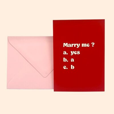 Marry Me? Card