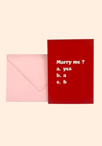 Carte Marry Me ? 1