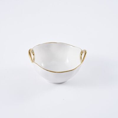 Golden Handles - Small Bowl (CER2659WG)