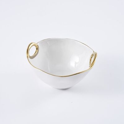 Golden Handles - Medium Bowl (CER2700WG)