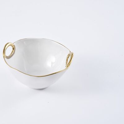 Golden Handles - Medium Bowl (CER2700WG)