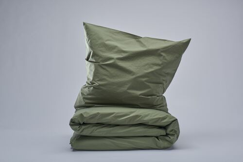 Percale Duvet Set - Nordic Forest-EU/UK Double (200x200; 2x 50x70)