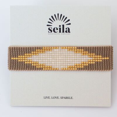 Ella - Handwoven Bracelet - Elegant 24K Gold-Plated Miyuki Glass Beads