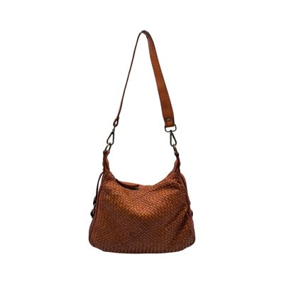 COLETTE CAMEL WASHED LEATHER BAG