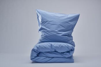 Parure de lit en percale - Bleu clair-EU/UK Double (200x220; 2x 50x70)