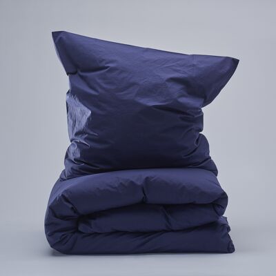 Percale Bettdeckenset - Navy-UK Single (140x200; 50x70)