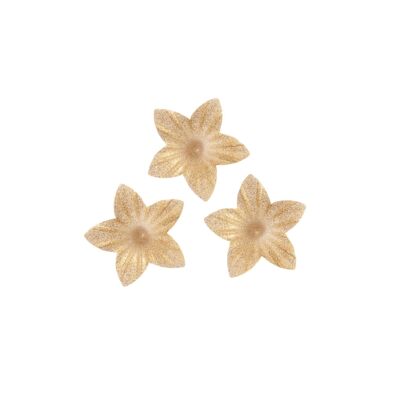 BOX OF 400 PEARL GOLD WAFER LILAC - EDIBLE FLOWERS