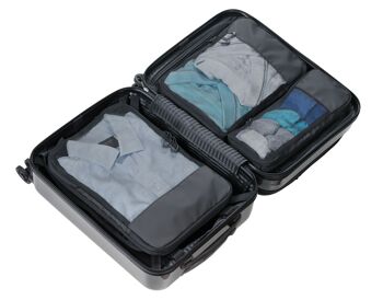 Ensemble de sacs de compression de voyage | 3 sacoches | CUBES D'EMBALLAGE NOIR TROIKA 5