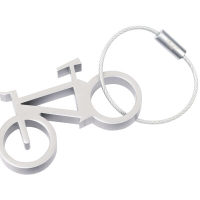 Llavero | Abrebotellas en forma de bicicleta | con bucle de alambre | DIRECTOR