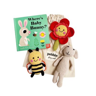 ¿Dónde está el saco de cuentos de Baby Bunny?