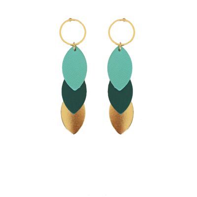 Ella earrings in recycled leather 6 colors