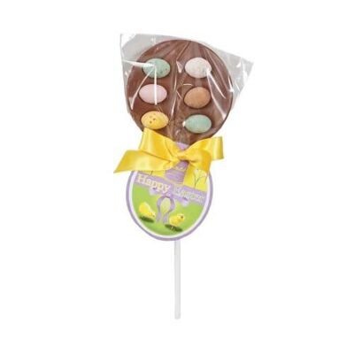 Easter Lollies Decorated With Speckled Eggs